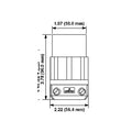 Leviton 30 Amp, 125-250 Volt, NEMA L14-30R, 3P, 4W, Locking Connector, Industrial Grade, Grounding - BLACK-WHITE Diagram